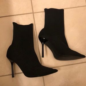 High Heeled Sock Boots